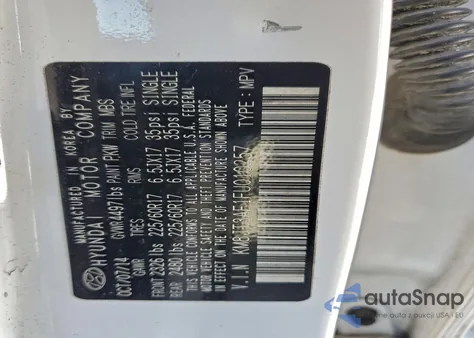 2015 Hyundai Tucson Gls from USA, damaged, VIN KM8JT3AF1FU010257